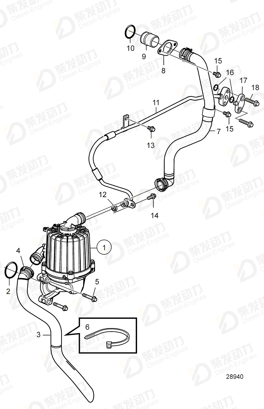 volvo penta O-ring 968007 Drawing volvo penta O-ring 968007 Drawing